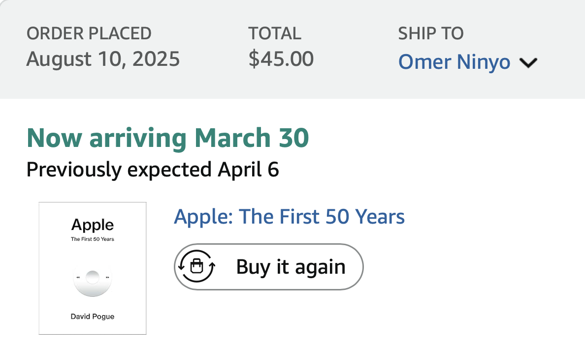 Amazon order of Apple: The first 50 Years